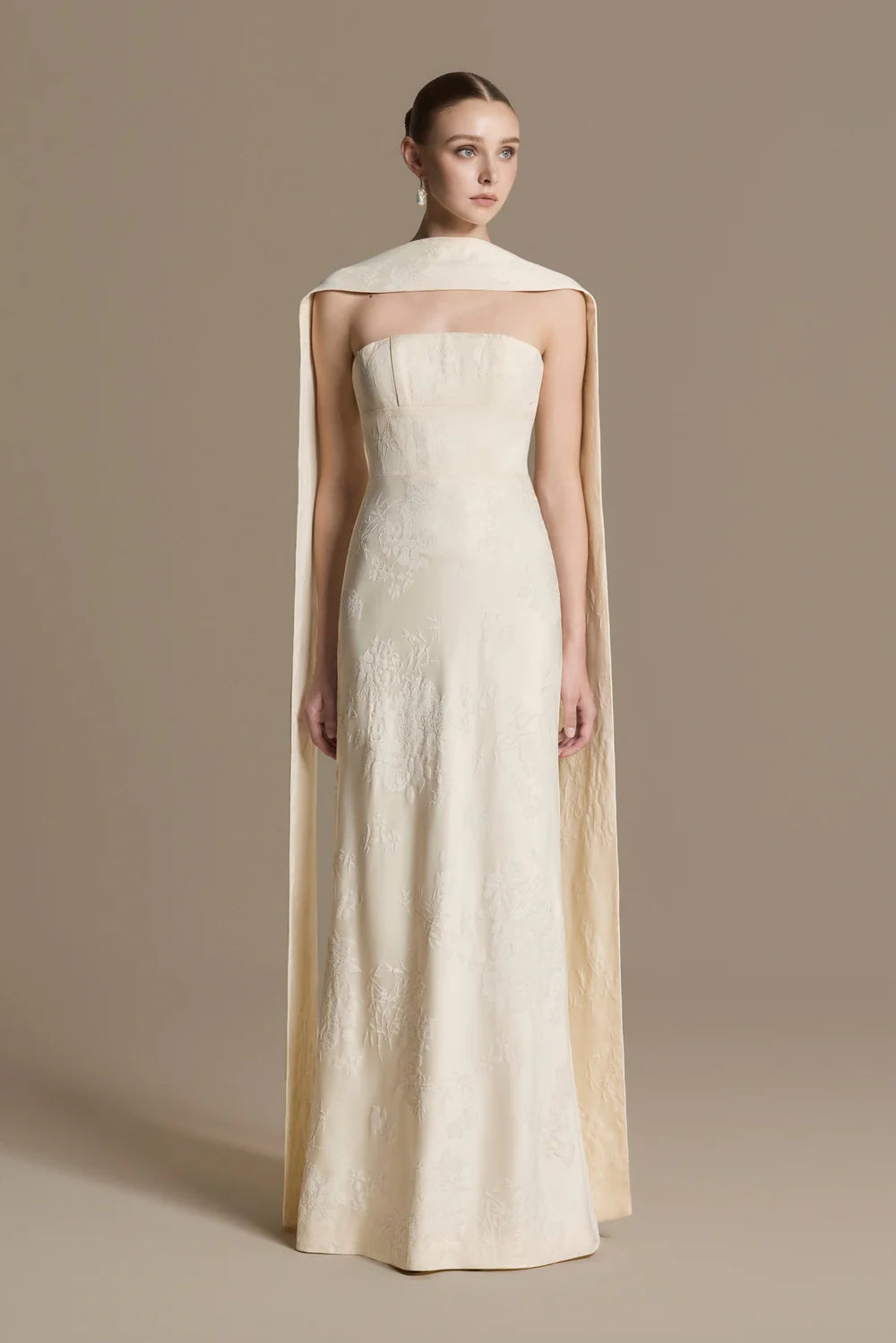 Fluid Brocade Dress